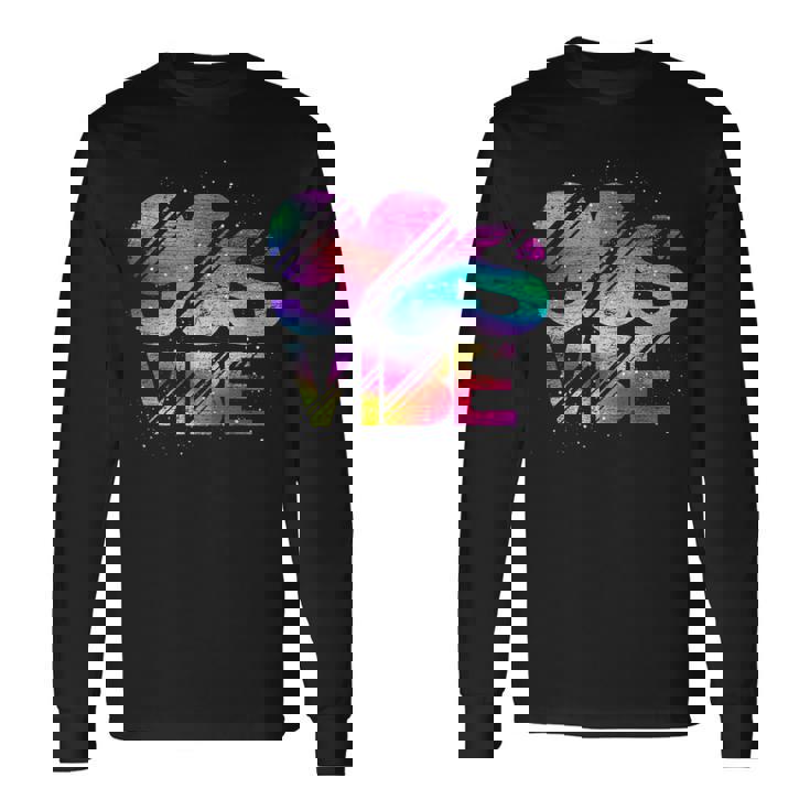 90S Vibe 1990 Nineties Theme Party Costume Retro 90S Long Sleeve T-Shirt Gifts ideas