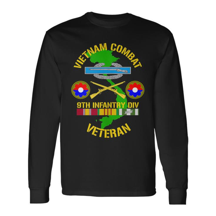 9Th Infantry Division Vietnam Combat Veteran Long Sleeve T-Shirt Gifts ideas