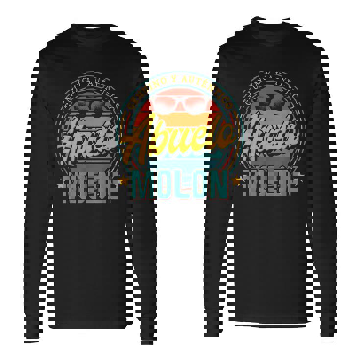 Abuelo Molon Día Del Abuelo Abuelito Yayo Divertido Camiseta de manga larga