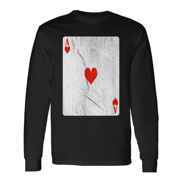Ace Of Hearts Long Sleeve T-Shirt