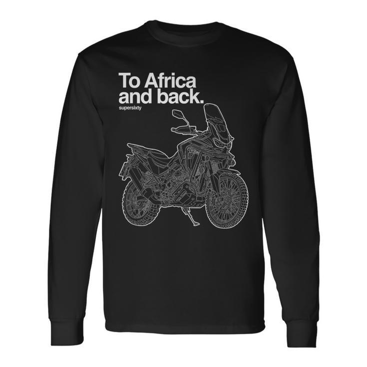 Adventure Dual Sport Adventure Africa Twin Motorcycle Long Sleeve T-Shirt Gifts ideas