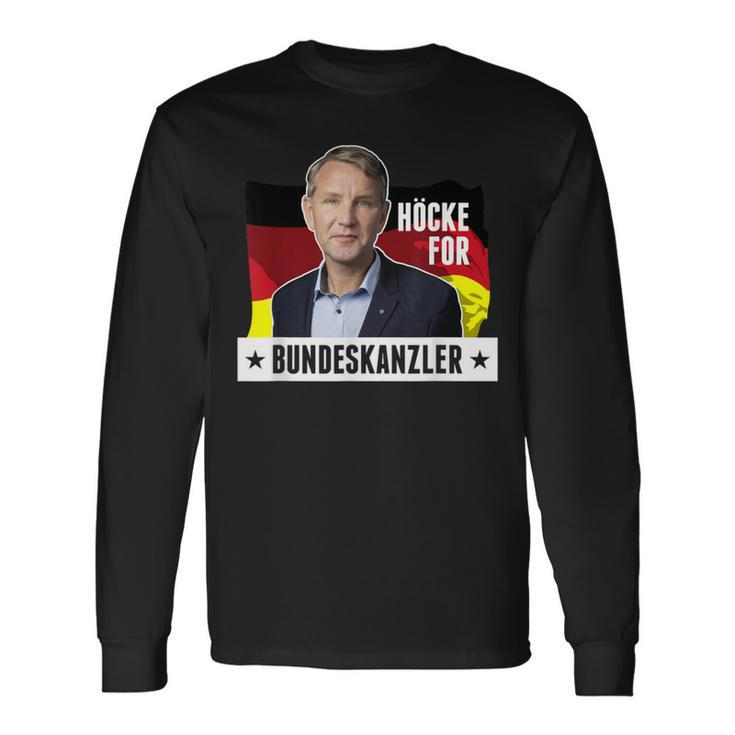 Afd Höcke For Bundeskanzler Pro Afd Björn Höcke Politics Langarmshirts Geschenkideen