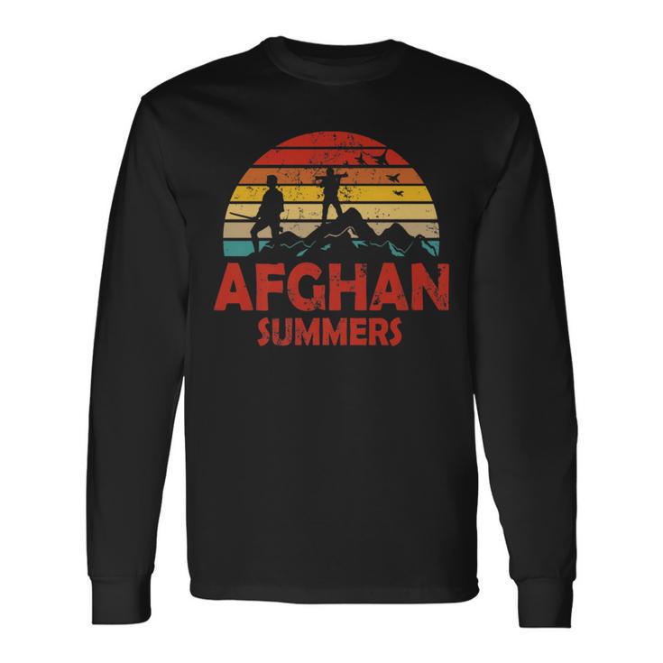 Afghan Summers Veteran  Afghanistan Veteran Long Sleeve T-Shirt