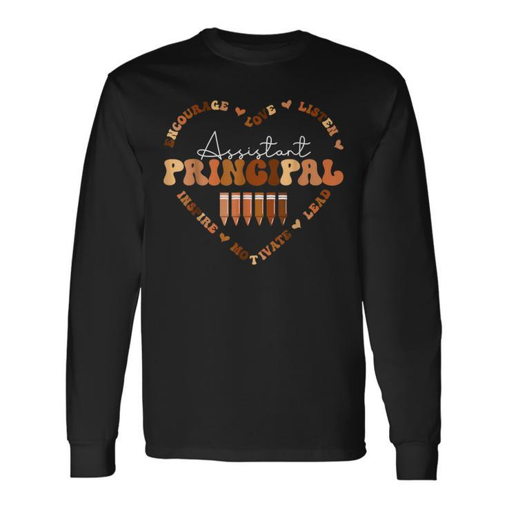 African Black History Month Assistant Principal School Long Sleeve T-Shirt Gifts ideas