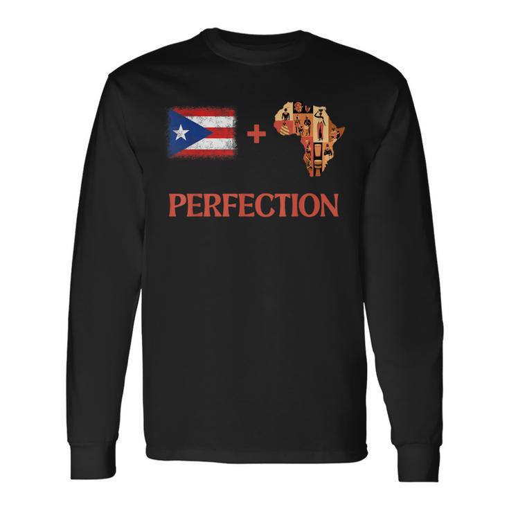 Afro Latin American Boricua Latin African & Puerto Rican Long Sleeve T-Shirt