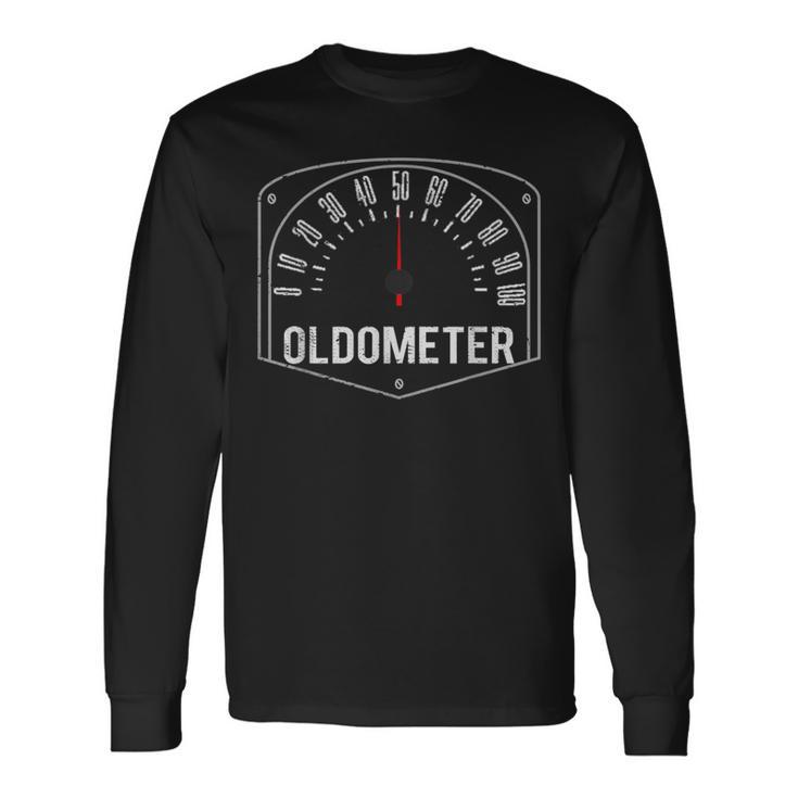 Age Oldometer 49-50 50Th Birthday Women Long Sleeve T-Shirt