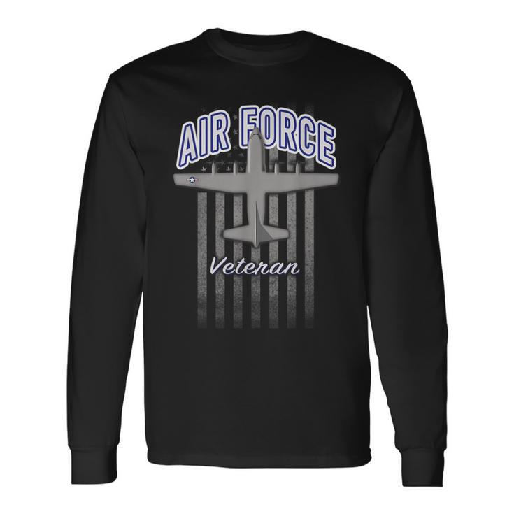 Air Force Veteran C-130 Hercules Long Sleeve T-Shirt