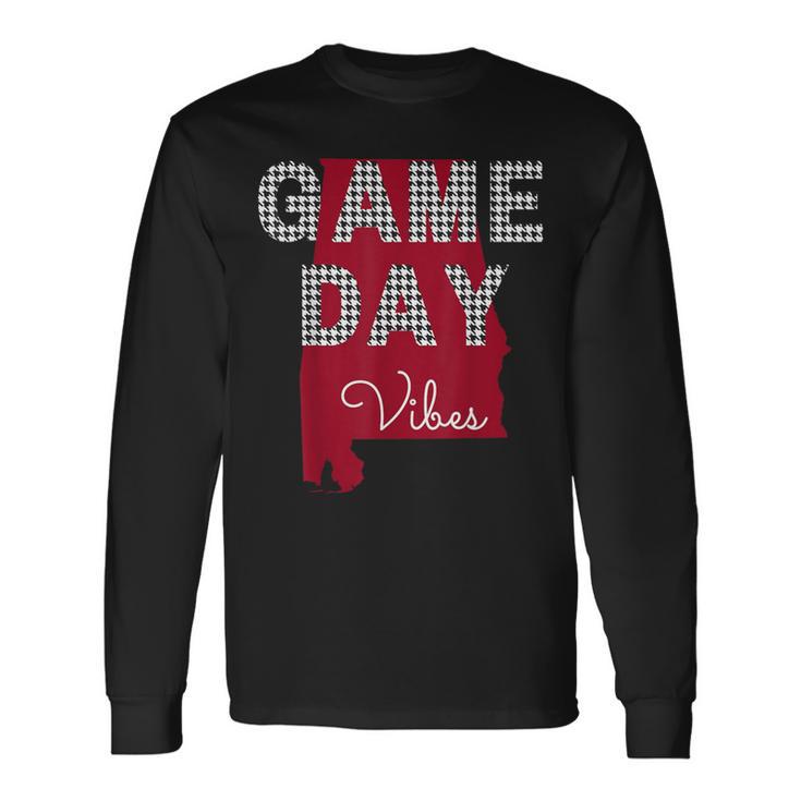 Alabama Football Tailgate Game Day Vibes Fall Long Sleeve T-Shirt