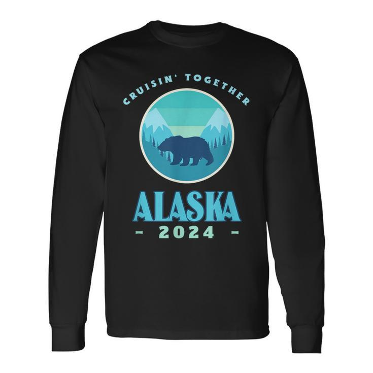 Alaska 2024 Alaska Souvenirs Family Friends Group Long Sleeve T-Shirt