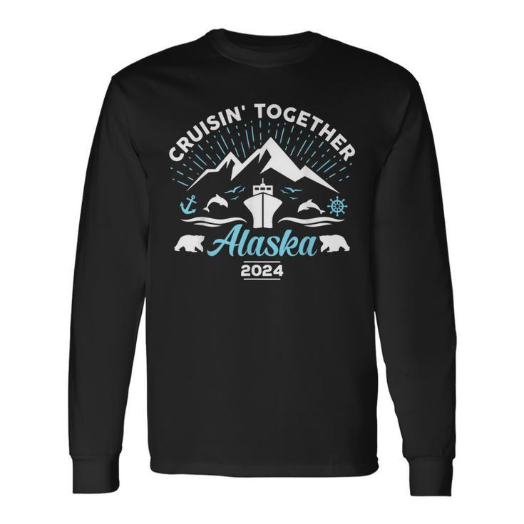 Alaska Cruise 2024 Family Friends Group Travel Matching Long Sleeve T-Shirt Gifts ideas