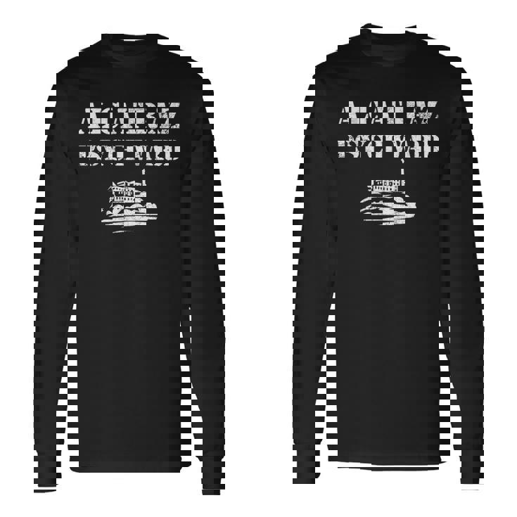 Alcatraz Jail Prisoner Inmate Prison Costume Fancy Dress Long Sleeve T-Shirt Gifts ideas