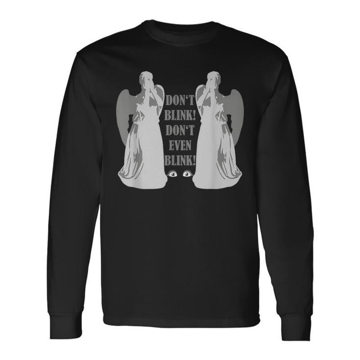 Alert Weeping Angels Don't Even Blink 2 Sci Fi Long Sleeve T-Shirt