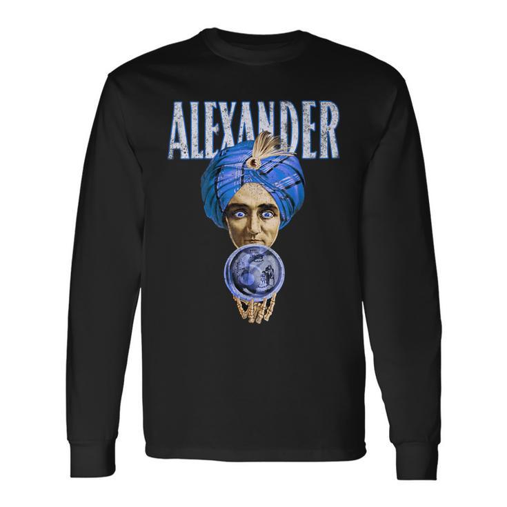 Alexander Vintage Magic Poster Mentalism Long Sleeve T-Shirt