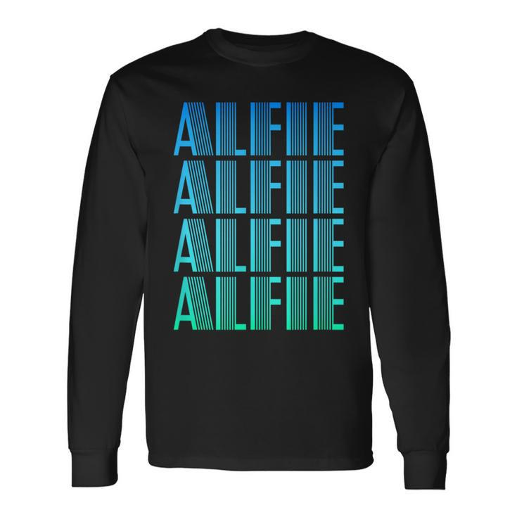 Alfie Name For Boy Named Alfie Long Sleeve T-Shirt