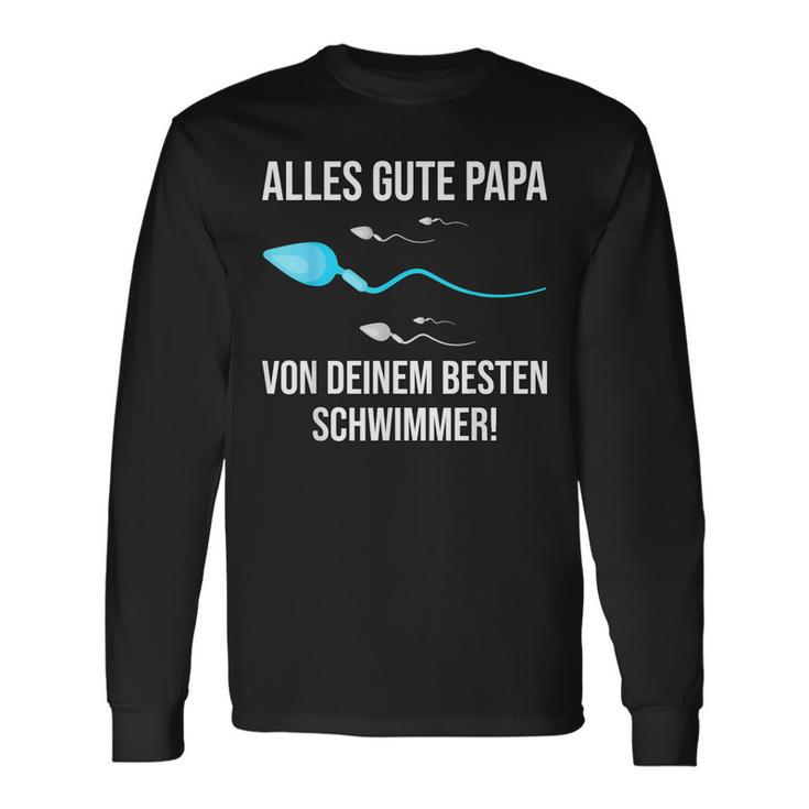 Alles Gute Papaon Dein Besten Schwimmer Langarmshirts Geschenkideen