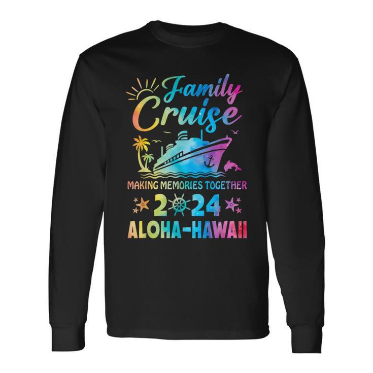 Aloha-Hawaii Vacation Family Cruise 2024 Matching Group Long Sleeve T-Shirt