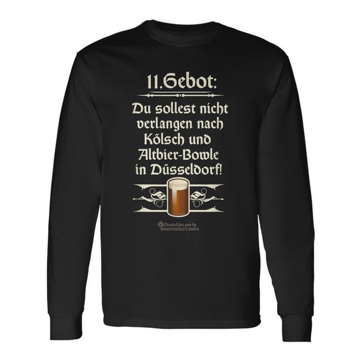 Altbier 11 Gebot Original Düsseldorfer Altbier Langarmshirts Geschenkideen