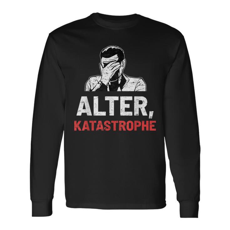 “Alter Katastrophe” Vintage Retro Langarmshirts Geschenkideen