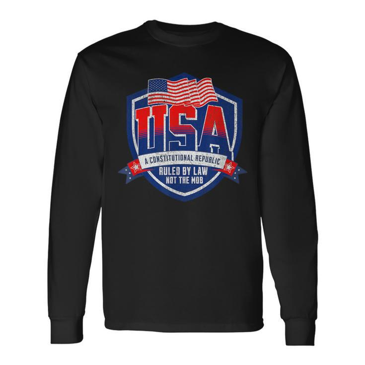America A Constitutional Republic Vintage Long Sleeve T-Shirt