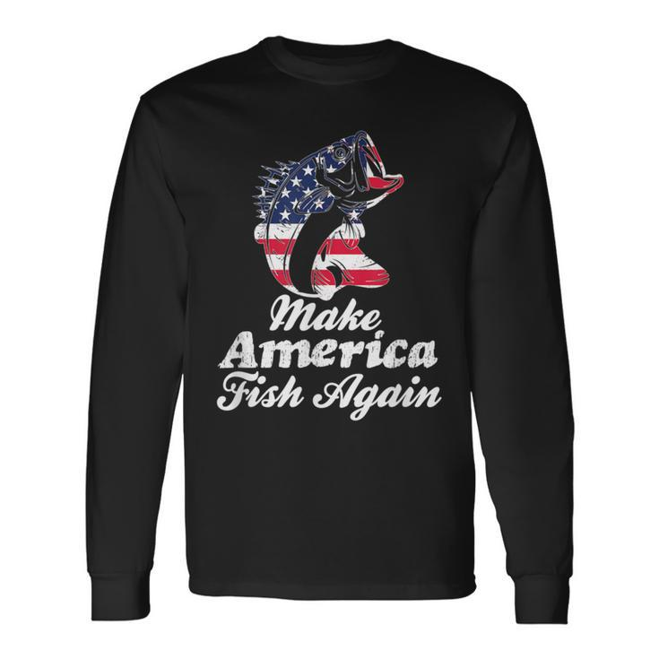 Make America Fish Again Veterans Long Sleeve T-Shirt