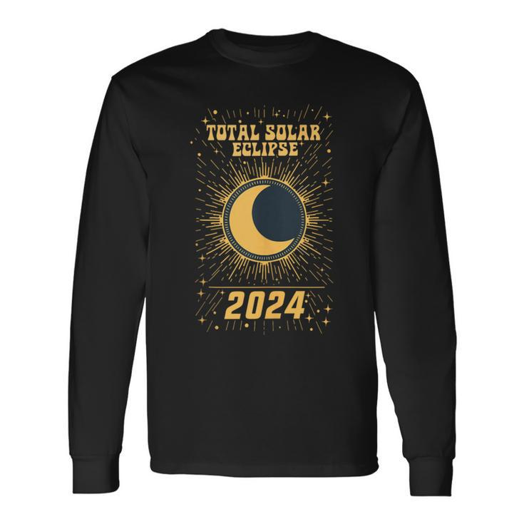 America Total Solar Eclipse 2024 Totality April 8 2024 Long Sleeve T-Shirt