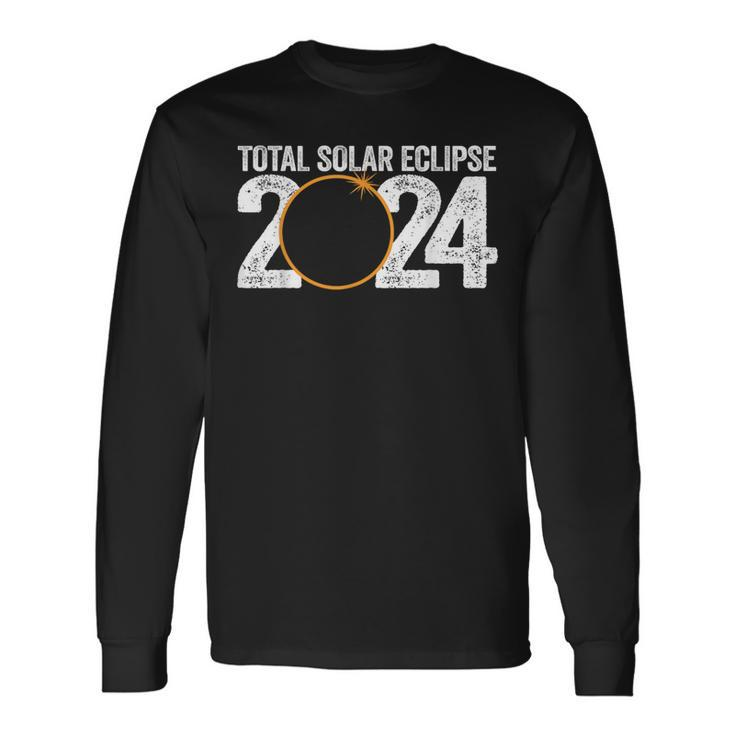 America Totality Spring 40824 Total Solar Eclipse 2024 Usa Long Sleeve T-Shirt
