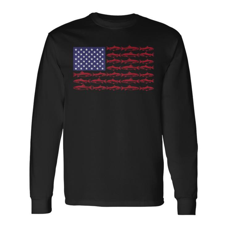 American Flag Bass Fishing Patriotic Kid Boy Youth Women T-Shirt