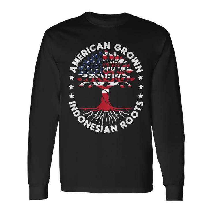 American Indonesian Pride Idea Indonesia Long Sleeve T-Shirt