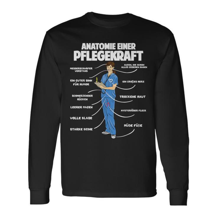 Anatomie Einer Pflegekraft Elderly Nursing Langarmshirts Geschenkideen