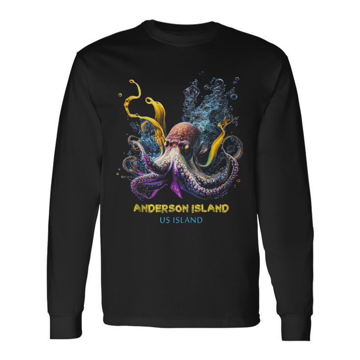 Anderson Island Us Island Long Sleeve T-Shirt Gifts ideas