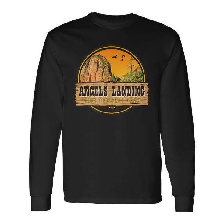 Angels Landing Hike Utah Long Sleeve T-Shirt