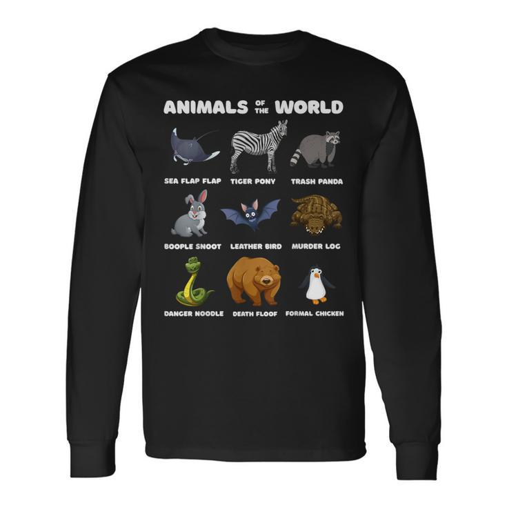 Animals Of The World Rare Animals Memes Long Sleeve T-Shirt Gifts ideas