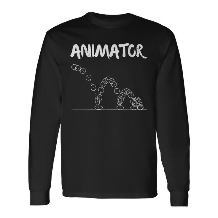 Animator Bouncing Ball For Animators Long Sleeve T-Shirt