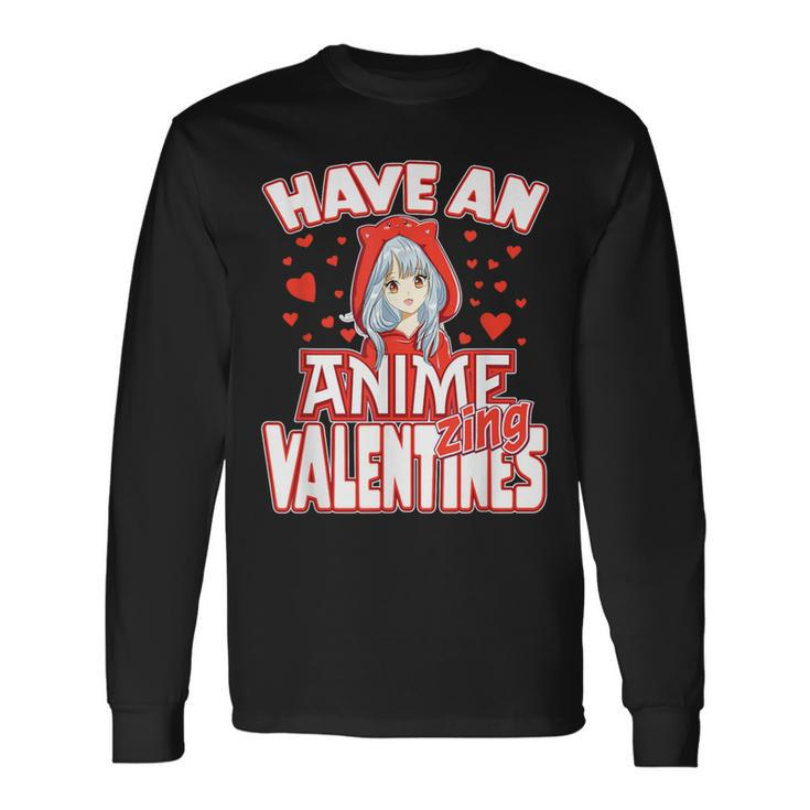 Anime Lover Valentines Day Anime Fans Ns Girls Boys Long Sleeve T-Shirt Gifts ideas