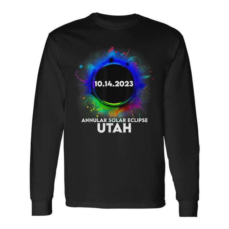 Annular Solar Eclipse 2023 October 14 Utah Long Sleeve T-Shirt Gifts ideas