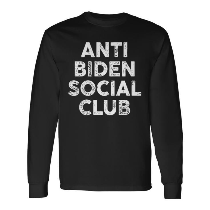 Anti Biden Social Club Pro America Long Sleeve T-Shirt