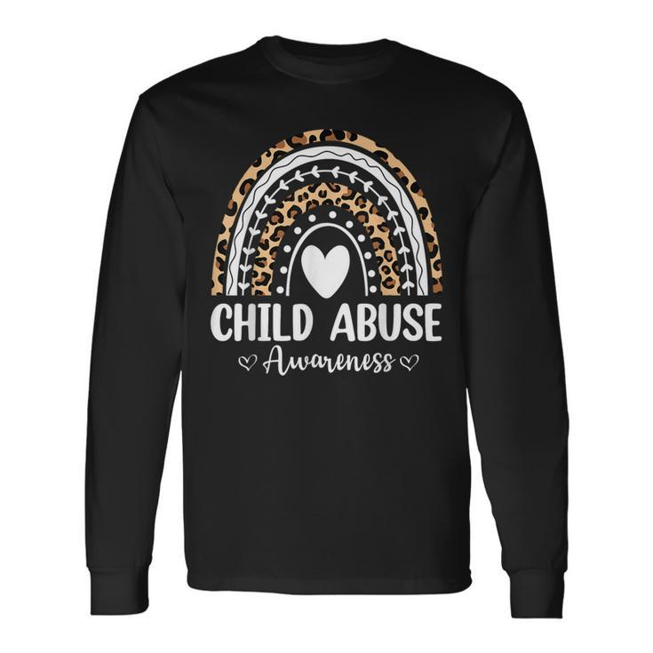 In April We Wear Blue Child Abuse Prevention Awareness Month Long Sleeve T-Shirt