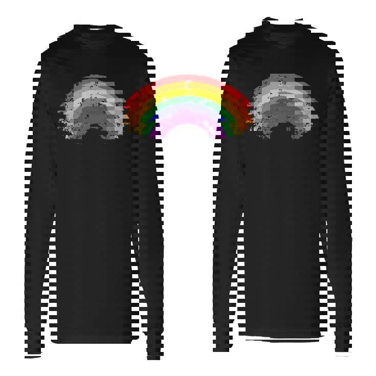 Arco Iris Lgbt Bandera Lesbianas Gay Pride Bandera Camiseta de manga larga Ideas de regalos