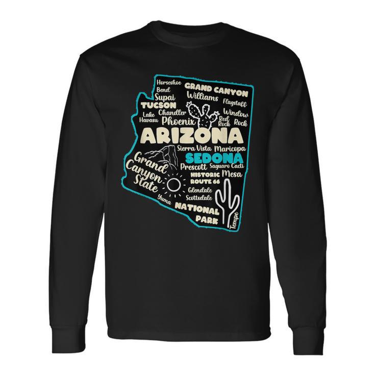 Arizona Sedona Grand Canyon Arizona Mountains National Park Long Sleeve T-Shirt