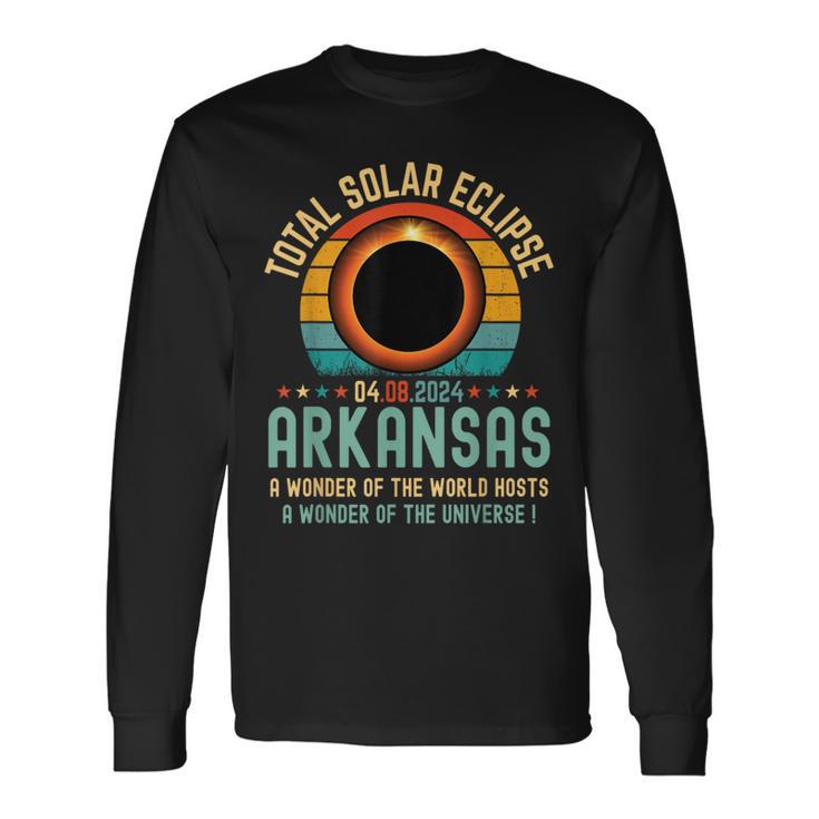 Arkansas Solar Eclipse 2024 Long Sleeve T-Shirt