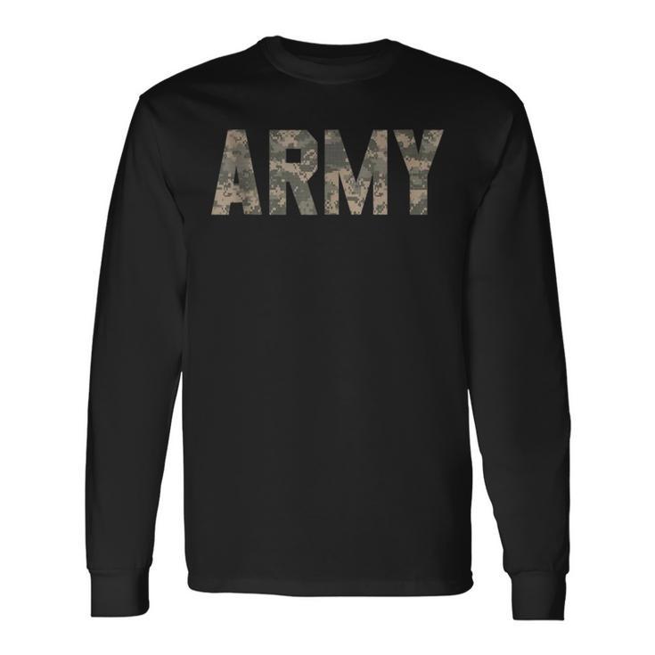 Army Digital Camo Long Sleeve T-Shirt