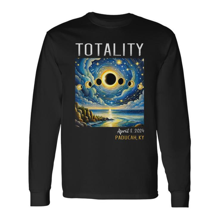 Art Total Solar Eclipse 2024 Paducah Ky Long Sleeve T-Shirt