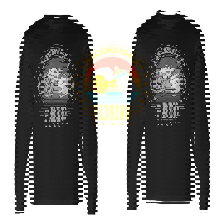 Ascendido A Padrino 2023 Anunciar Abuelos Primerizos Papa Camiseta de manga larga