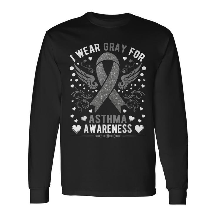 Asthma Awareness Family Support Group Apparel Matching Long Sleeve T-Shirt