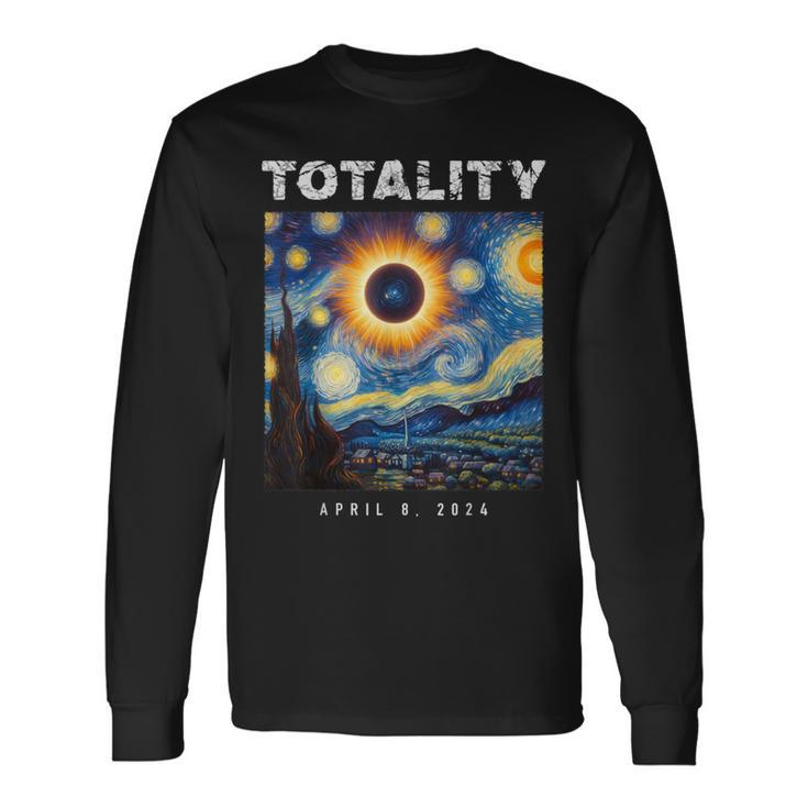 Astronomy Lovers Total Solar Eclipse 2024 Totality 040824 Long Sleeve T-Shirt