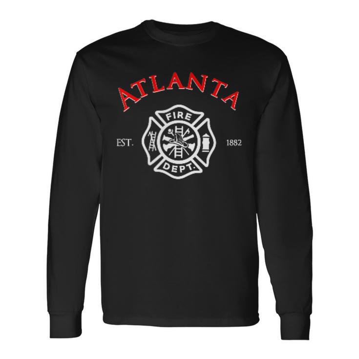 Atlanta Georgia Fire Rescue Department Firefighters Long Sleeve T-Shirt