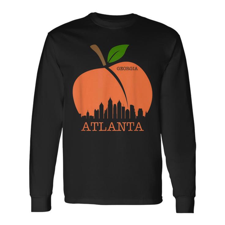 Atlanta Georgia Peach Skyline Long Sleeve T-Shirt