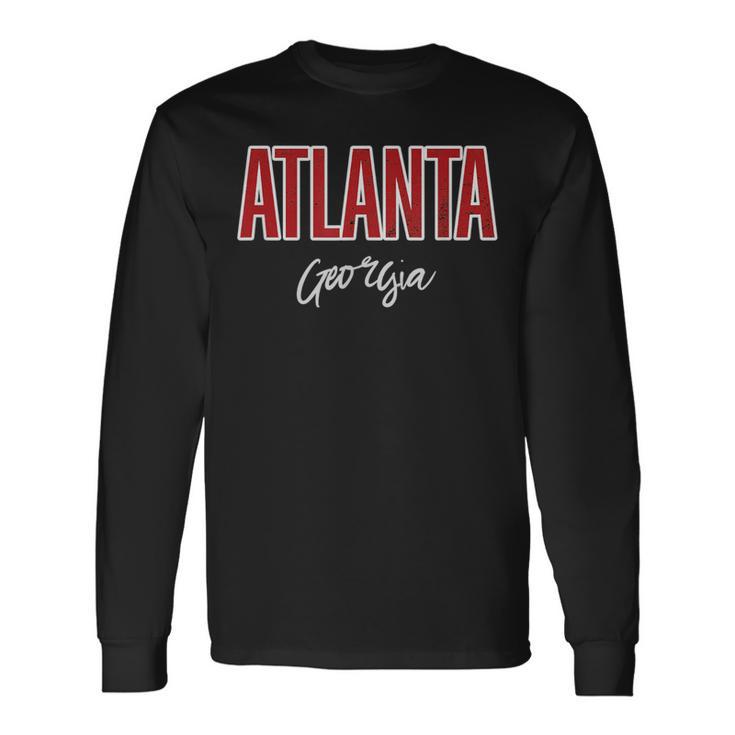 Atlanta Georgia States Usa Atlanta City Long Sleeve T-Shirt