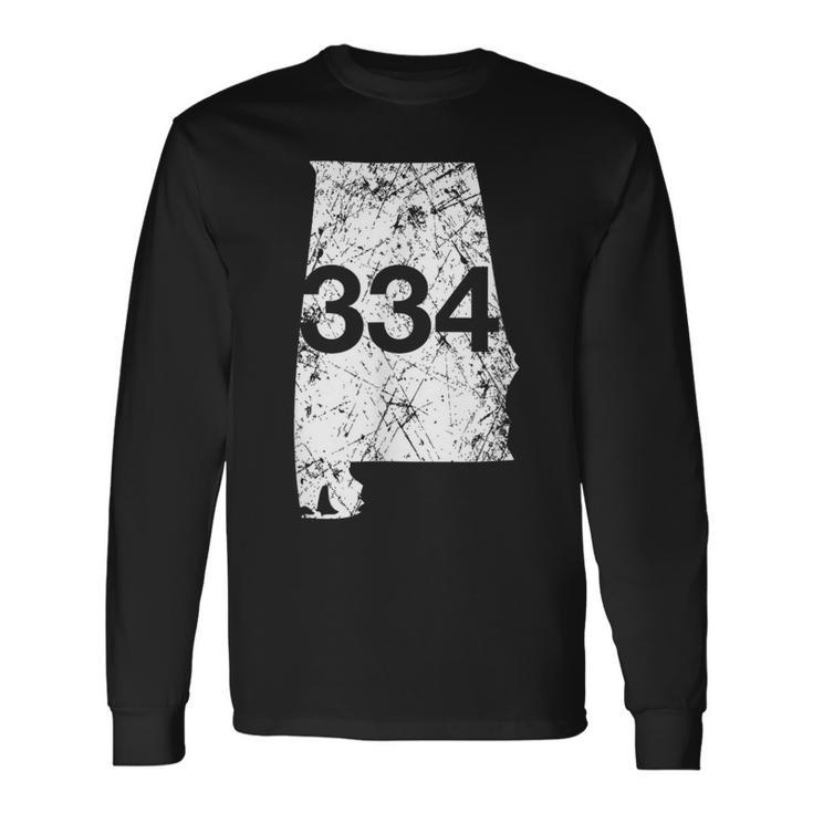 Auburn Dothan Selma Area Code 334 Alabama Long Sleeve T-Shirt