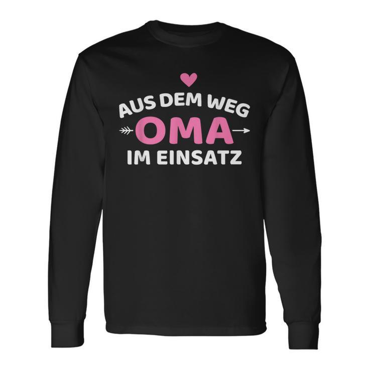 Aus Dem Weg Oma Im Einsatz Langarmshirts Geschenkideen